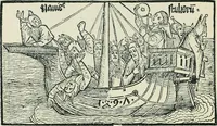 An illustration from The printed book, its history, illustration, and adornment, from the days of Gutenberg to the present time (1887)