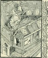 An illustration from The printed book, its history, illustration, and adornment, from the days of Gutenberg to the present time (1887)