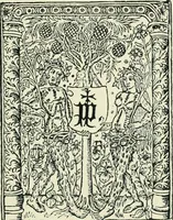 An illustration from The printed book, its history, illustration, and adornment, from the days of Gutenberg to the present time (1887)