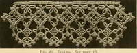 An illustration from The Priscilla crochet book, edgings and insertions, no. 2; a collection of beautiful and useful patterns, with directions for working (1916)