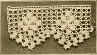 An illustration from The Priscilla crochet book, edgings and insertions, no. 2; a collection of beautiful and useful patterns, with directions for working (1916)