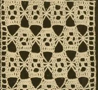 An illustration from The Priscilla crochet book, edgings and insertions, no. 2; a collection of beautiful and useful patterns, with directions for working (1916)