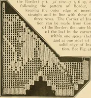 An illustration from The Priscilla crochet book, edgings and insertions, no. 2; a collection of beautiful and useful patterns, with directions for working (1916)