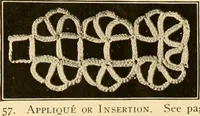 An illustration from The Priscilla crochet book, edgings and insertions, no. 2; a collection of beautiful and useful patterns, with directions for working (1916)