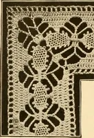 An illustration from The Priscilla crochet book, edgings and insertions, no. 2; a collection of beautiful and useful patterns, with directions for working (1916)
