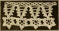 An illustration from The Priscilla crochet book, edgings and insertions, no. 2; a collection of beautiful and useful patterns, with directions for working (1916)