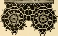 An illustration from The Priscilla crochet book, edgings and insertions, no. 2; a collection of beautiful and useful patterns, with directions for working (1916)
