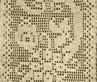 An illustration from The Priscilla crochet book, edgings and insertions, no. 2; a collection of beautiful and useful patterns, with directions for working (1916)