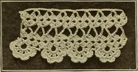 An illustration from The Priscilla crochet book, edgings and insertions; a collection of beautiful and useful patterns, with directions for working (1913)