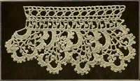 An illustration from The Priscilla crochet book, edgings and insertions; a collection of beautiful and useful patterns, with directions for working (1913)