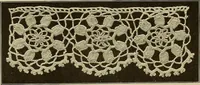An illustration from The Priscilla crochet book, edgings and insertions; a collection of beautiful and useful patterns, with directions for working (1913)