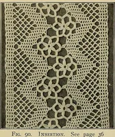 An illustration from The Priscilla crochet book, edgings and insertions; a collection of beautiful and useful patterns, with directions for working (1913)