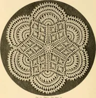 An illustration from The Priscilla crochet book, centerpieces and doilies; (1915)