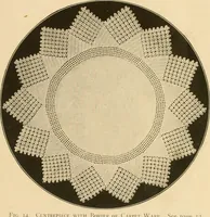 An illustration from The Priscilla crochet book, centerpieces and doilies; (1915)