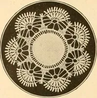 An illustration from The Priscilla crochet book, centerpieces and doilies; (1915)