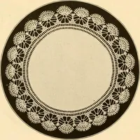 An illustration from The Priscilla crochet book, centerpieces and doilies; (1915)
