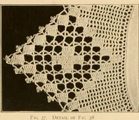 An illustration from The Priscilla crochet book, centerpieces and doilies; (1915)