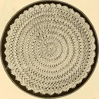An illustration from The Priscilla crochet book, centerpieces and doilies; (1915)