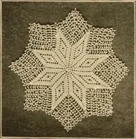 An illustration from The Priscilla crochet book, centerpieces and doilies; (1915)