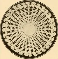 An illustration from The Priscilla crochet book, centerpieces and doilies; (1915)