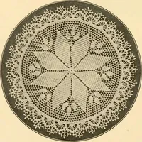 An illustration from The Priscilla crochet book, centerpieces and doilies; (1915)