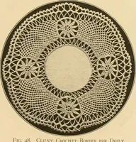 An illustration from The Priscilla crochet book, centerpieces and doilies; (1915)