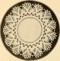 An illustration from The Priscilla crochet book, centerpieces and doilies; (1915)