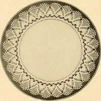 An illustration from The Priscilla crochet book, centerpieces and doilies; (1915)