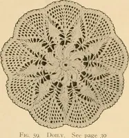 Picture 54 of 90 from The Priscilla crochet book, centerpieces and doilies; (1915), leaf 30