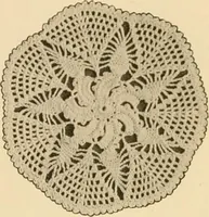 An illustration from The Priscilla crochet book, centerpieces and doilies; (1915)