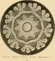 Picture 56 of 90 from The Priscilla crochet book, centerpieces and doilies; (1915), leaf 30