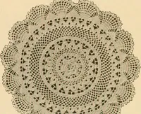 An illustration from The Priscilla crochet book, centerpieces and doilies; (1915)