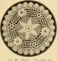 An illustration from The Priscilla crochet book, centerpieces and doilies; (1915)