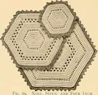 Picture 63 of 90 from The Priscilla crochet book, centerpieces and doilies; (1915), leaf 33
