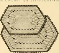 An illustration from The Priscilla crochet book, centerpieces and doilies; (1915)