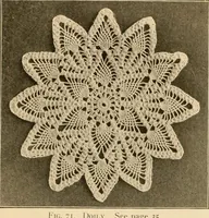 An illustration from The Priscilla crochet book, centerpieces and doilies; (1915)