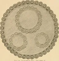 An illustration from The Priscilla crochet book, centerpieces and doilies; (1915)