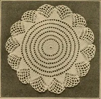 An illustration from The Priscilla crochet book, centerpieces and doilies; (1915)
