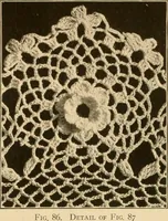 An illustration from The Priscilla crochet book, centerpieces and doilies; (1915)