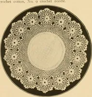 An illustration from The Priscilla crochet book, centerpieces and doilies; (1915)