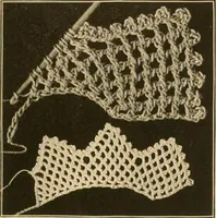 An illustration from The Priscilla crochet book, centerpieces and doilies; (1915)
