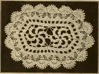 An illustration from The Priscilla crochet book, centerpieces and doilies; (1915)