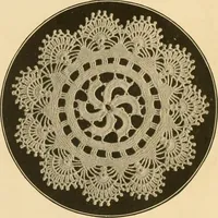 An illustration from The Priscilla crochet book, centerpieces and doilies; (1915)