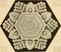 An illustration from The Priscilla crochet book, centerpieces and doilies; (1915)