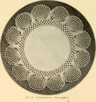Picture 8 of 90 from The Priscilla crochet book, centerpieces and doilies; (1915), leaf 9