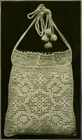 Picture 28 of 65 from The Priscilla filet crochet book : a collection of beautiful designs in filet crochet, equally adapted to cross-stitch beads and canvas with working directions (1915), leaf 24
