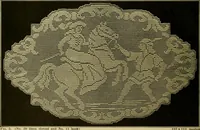 Picture 5 of 80 from The Priscilla filet crochet book, no. 2 ; a collection of beautiful designs in filet crochet, introducing filet crochet brodé, embroidery on crochet and cameo crochet (1914), leaf 9