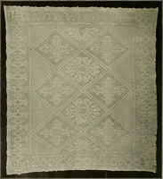 An illustration from The Priscilla filet crochet book; a collection of beautiful designs in filet crochet, equally adapted to cross-stitch, beads and canvas, with working directions (1911)