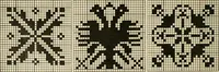 An illustration from The Priscilla filet crochet book; a collection of beautiful designs in filet crochet, equally adapted to cross-stitch, beads and canvas, with working directions (1911)