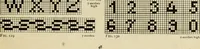 An illustration from The Priscilla filet crochet book; a collection of beautiful designs in filet crochet, equally adapted to cross-stitch, beads and canvas, with working directions (1911)